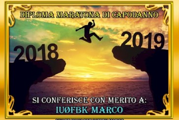Diploma «3ª Maratón de Radio de Nochevieja 2018»