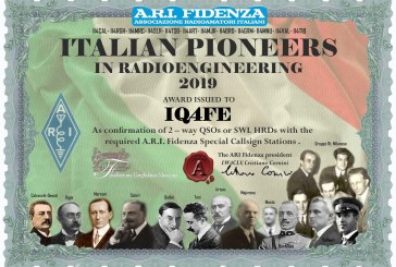 Diploma “Italian Pioneers in Radio Engineering”