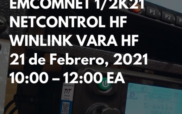 Ejercicio de comunicaciones de emergencias EMCOMNET 1/2021