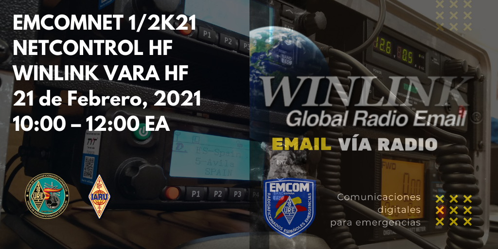 Ejercicio de comunicaciones de emergencias EMCOMNET 1/2021