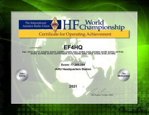 EF4HQ - IARU HF World Championship 2021