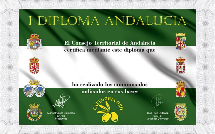 I Diploma día de Andalucía