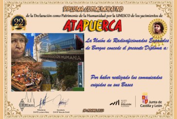 22 Anv. Proclamación Patrimonio mundial de la Humanidad «Yacimientos de Atapuerca»