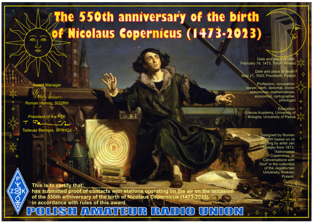 El 550 aniversario del nacimiento de Nicolás Copérnico