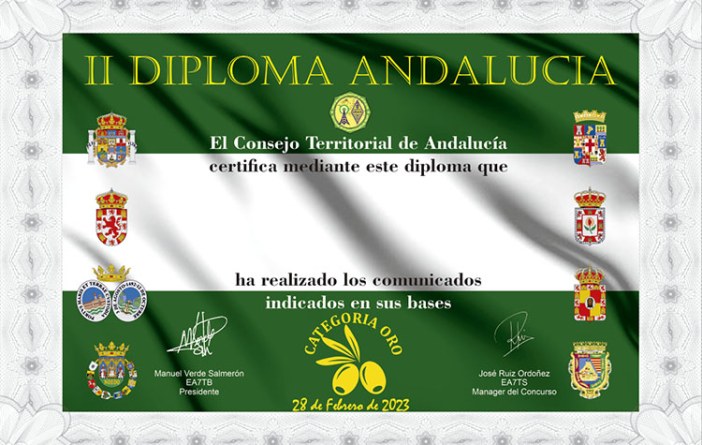 II Diploma día de Andalucía