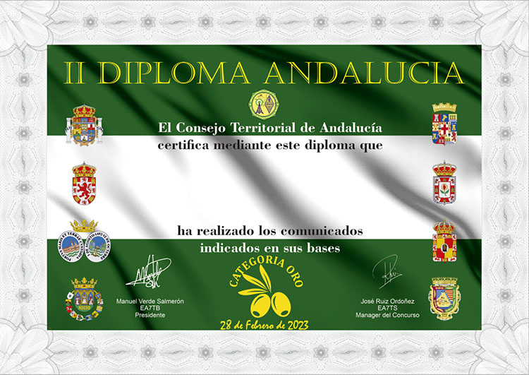 II Diploma día de Andalucía