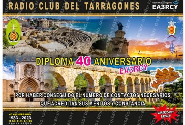 Diploma 40 aniversario EA3RCY