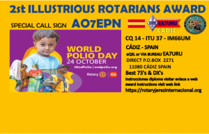 II Diploma Rotarios Ilustres - AO7EPN