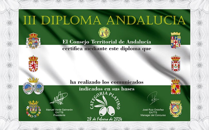 III Diploma día de Andalucía