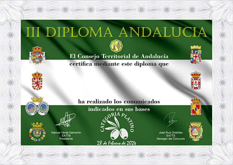 III Diploma día de Andalucía