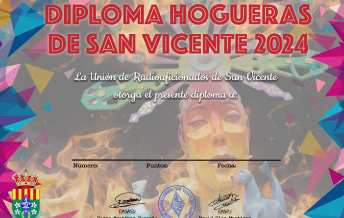 Diploma Hogueras de San Vicente 2025