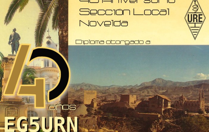Diploma especial EG5URN – URE Novelda