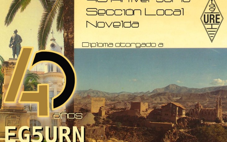 Diploma especial EG5URN – URE Novelda