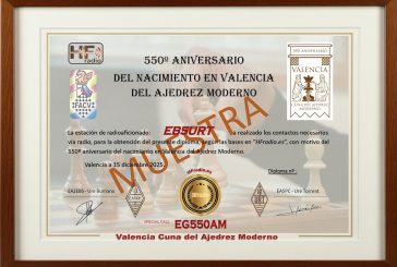 550º ANIVERSARIO DEL NACIMIENTO EN VALENCIA DEL AJEDREZ MODERNO