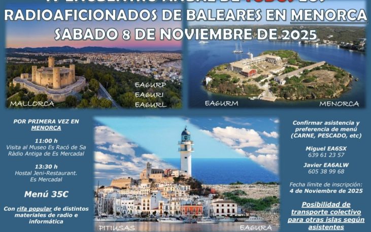 IV Encuentro de radioaficionados de Baleares en Menorca