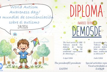 DIPLOMA UREV DÍA MUNDIAL DE CONCIENCIACIÓN SOBRE EL AUTISMO