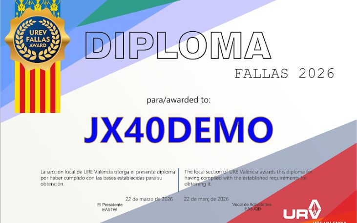 Diploma Fallas Valencia 2026
