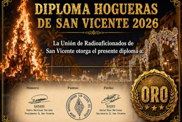 Diploma Hogueras de San Vicente 2026