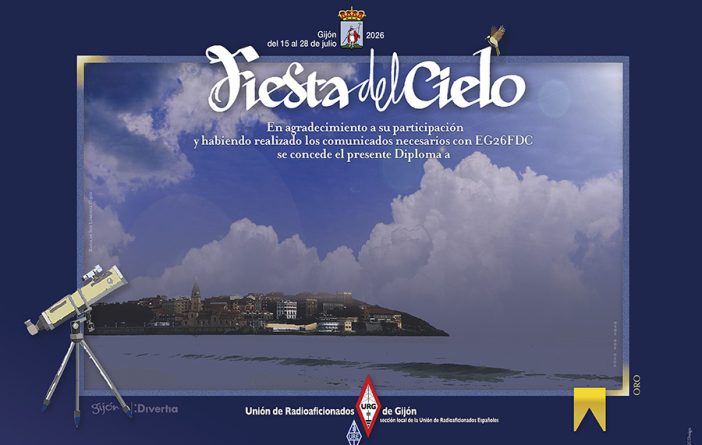 Diploma Gijón Fiestas del Cielo 2026