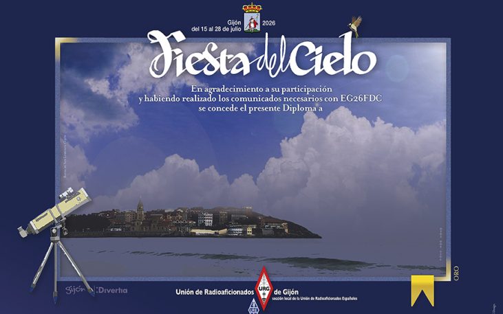 Diploma Gijón Fiestas del Cielo 2026