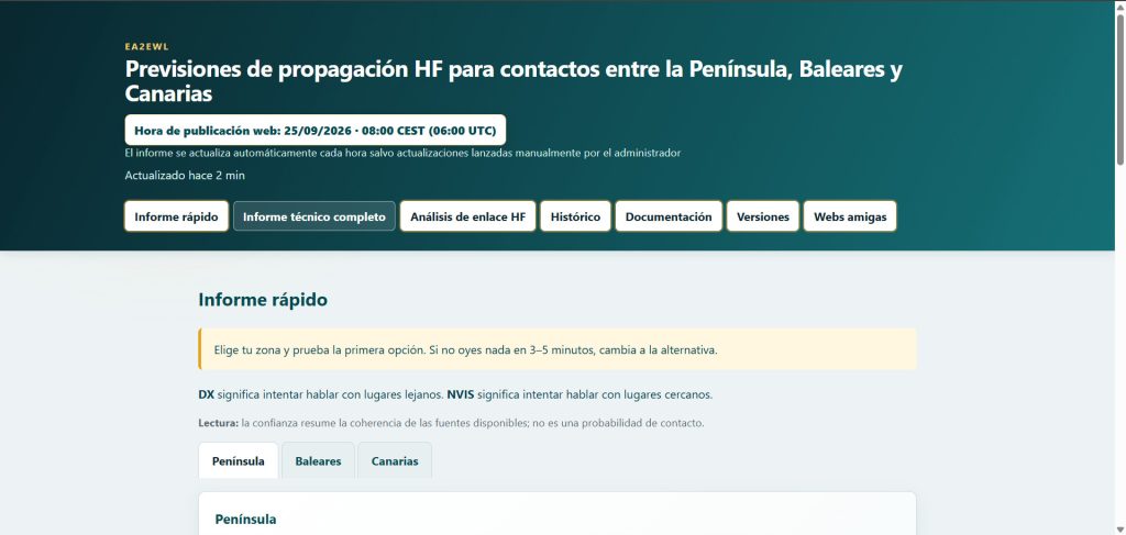 PREVISIÓN PROPAGACIÓN PREVISIÓN PROPAGACIÓN