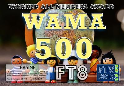 EA5INF WAMA 500 FT8DMC