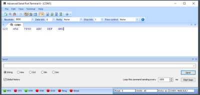 Captura monitor COM1 funcionalidad 1