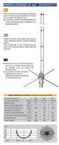 Unipolo plegado televes vhf baja 