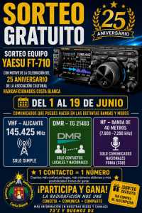 SORTEO ACRACB VHF   ALICANTE