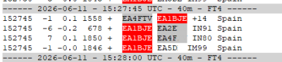 EA1BJE FT4 1 EA1BJE FT4 1